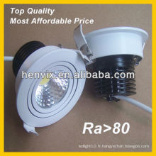 Haute qualité triac dimmable 10w led downlight slim